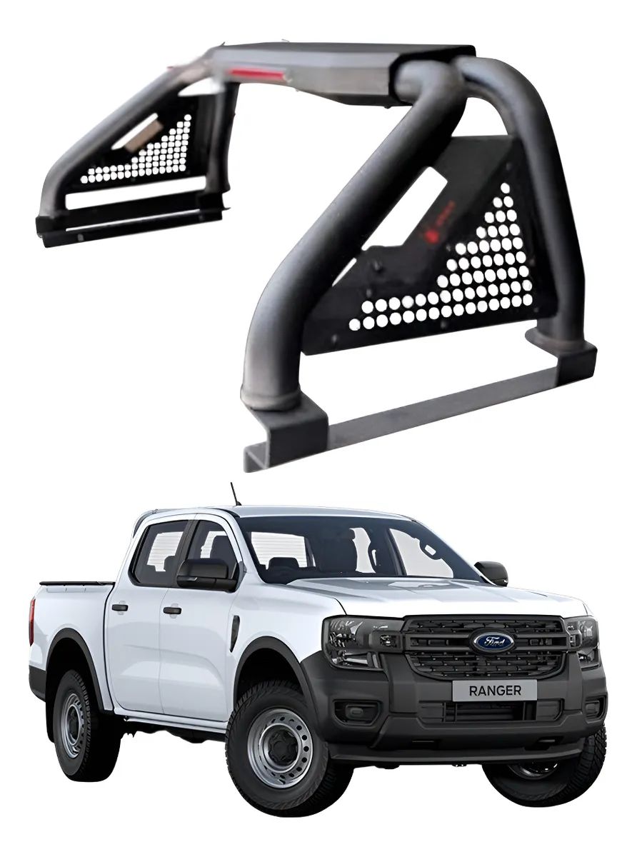 Roll Bar C/ Luz De Stop Para Ford Ranger 2012-2024 - Image 1