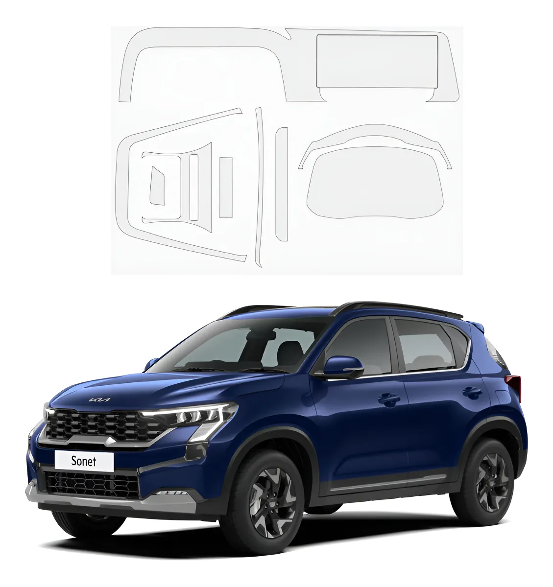 Kit Proteccion Ppf  Para Kia Sonet 2025 - Image 1