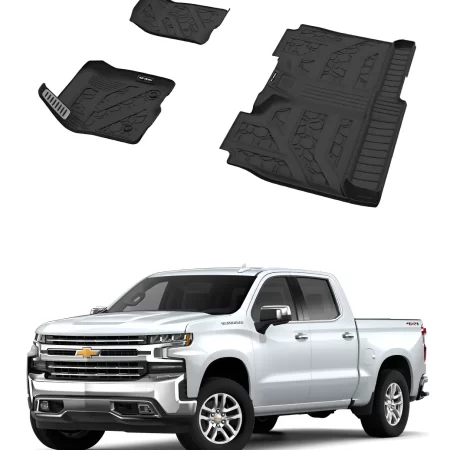 Juego Tapetes Delantero Y Trasero Chev Silverado 2019-2025