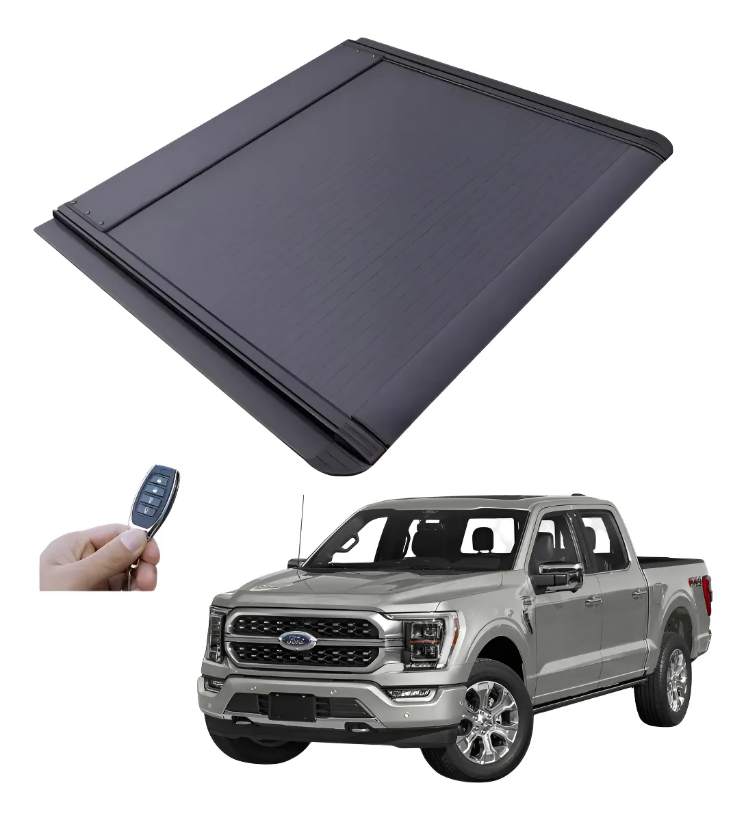 Tapa Cubre Batea Retractil Electrica Ford F150 Lobo 16-25 - Image 1