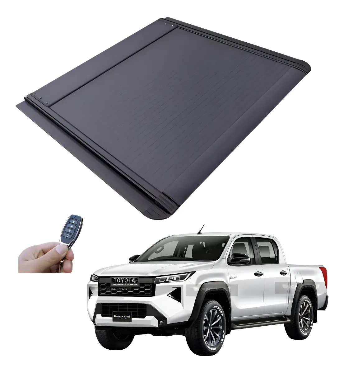 Tapa Cubre Batea Retractil Electrica Toyota Hilux 2016-2025 - Image 1