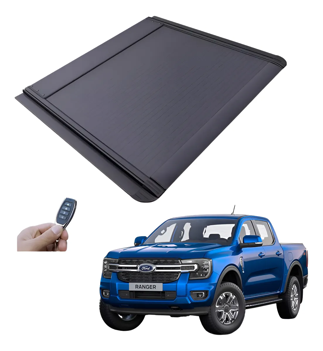 Tapa Cubre Batea Retractil Electrica Ford Ranger Xlt 23-25 - Image 1