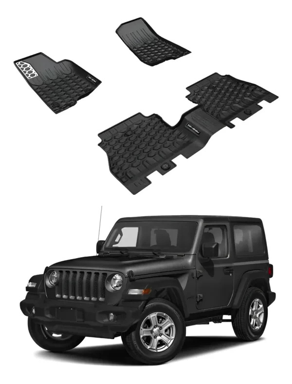 Juego Tapetes Delantero Y Trasero Jeep Wrangler 2018 - 2025