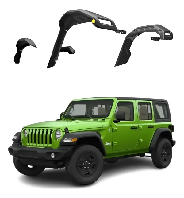 Juego De Cantoneras Panther Pro Fender Jeep Wranglerjl 18-25