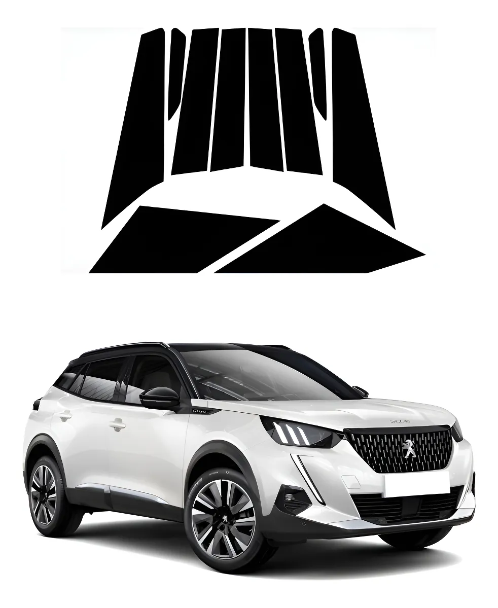 Vinil Negro Piano Para Postes Ext. Comp/ Peugeot 2008 2022 - Image 1
