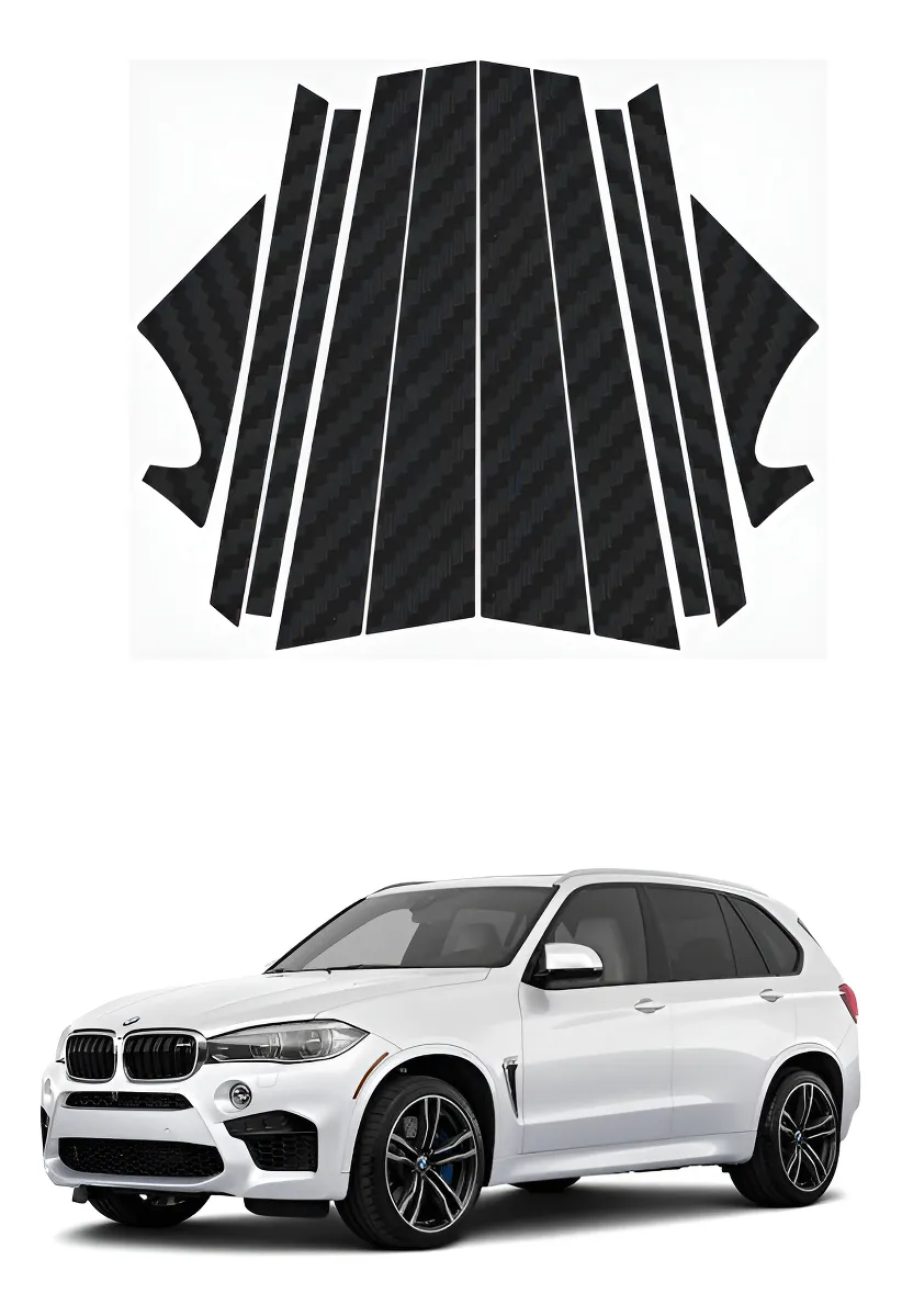Protección Fibra De Carbono Postes Compatible C/ Bmw X5 2018 - Image 1