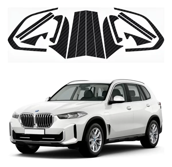Protección Fibra De Carbono Postes Exteriores C/ Bmw X5 2025