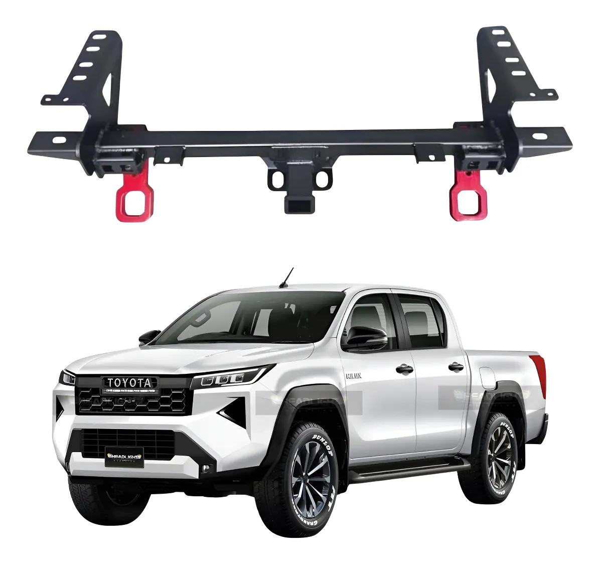 Tiron De Arrastre Sport Con Red Hooks Hilux Rocco 2021-2025 - Image 1