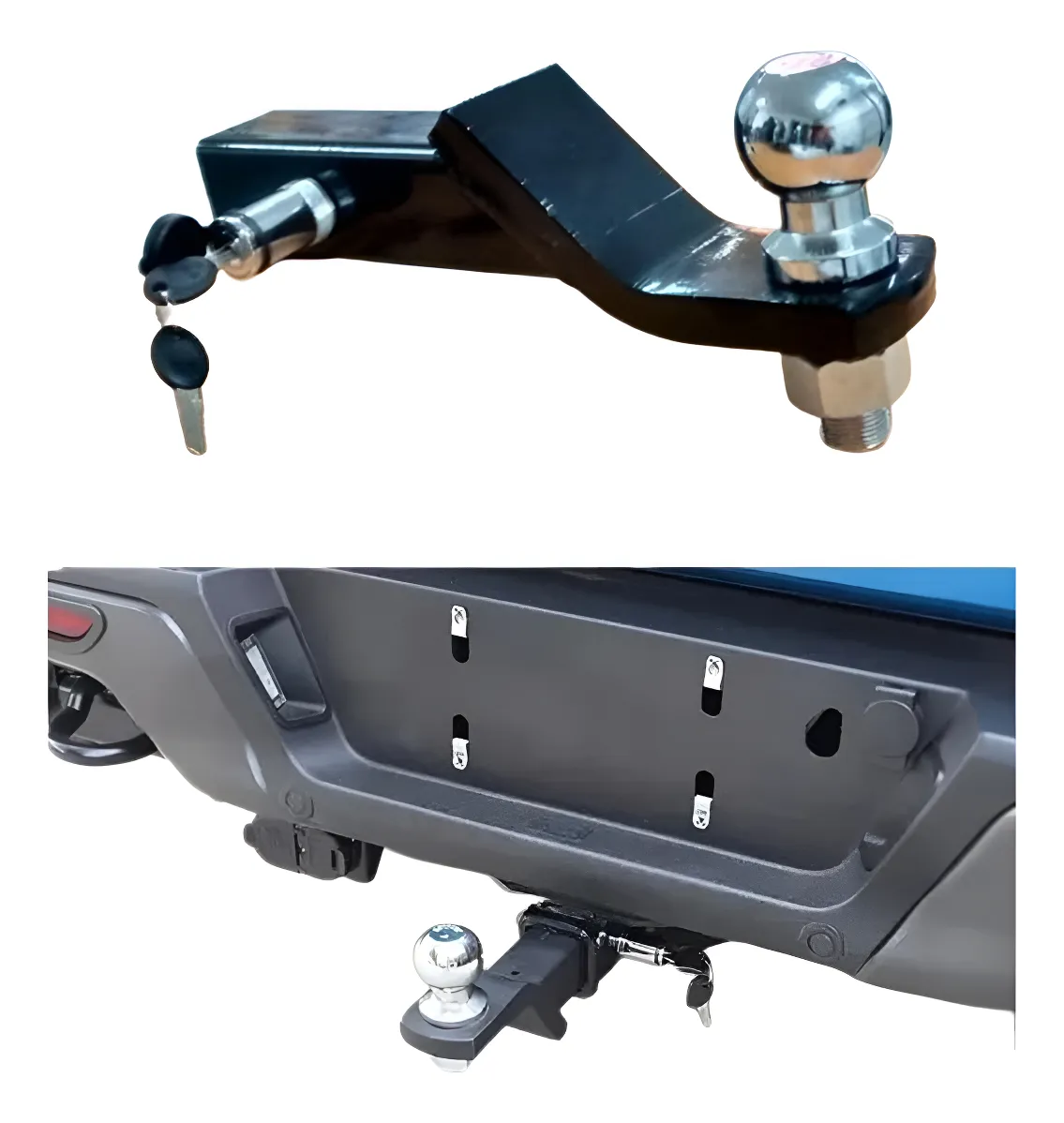 Kit Arrastre Cople Recto, Bola, Perno Con Llave Para Tirón - Image 1