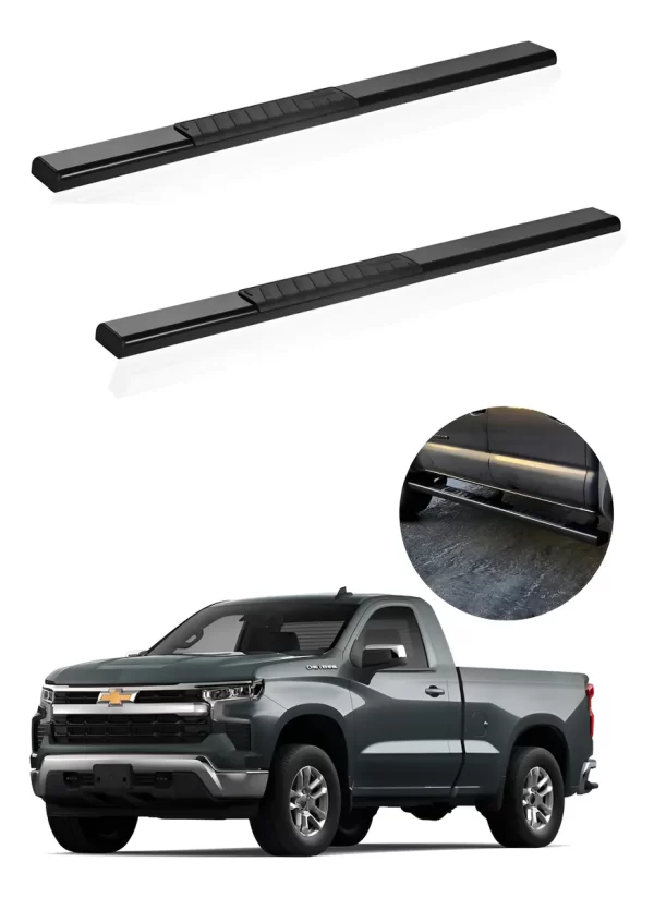 Estribos Serie 100 Para Chevrolet Cheyenne 2019 - 2025