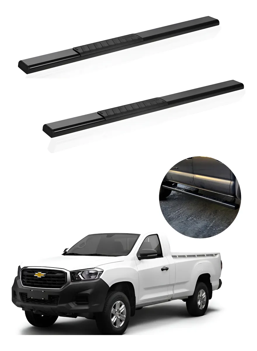 Estribos Serie 100 Chevrolet S10 Max 2022 - 2025 Cab Reg - Image 1