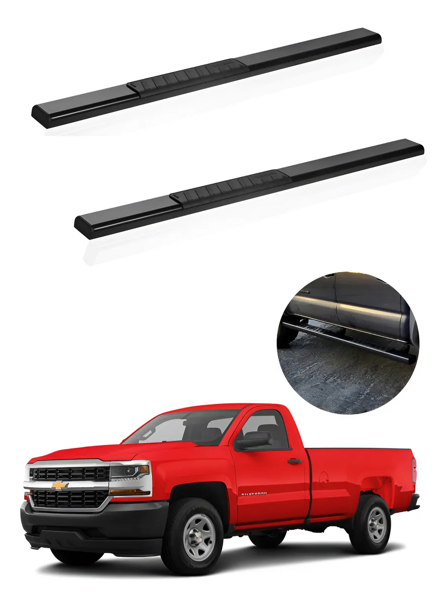 Estribos Serie 100 Chevrolet Cheyenne 2014 - 2018 Cab Reg - Image 1