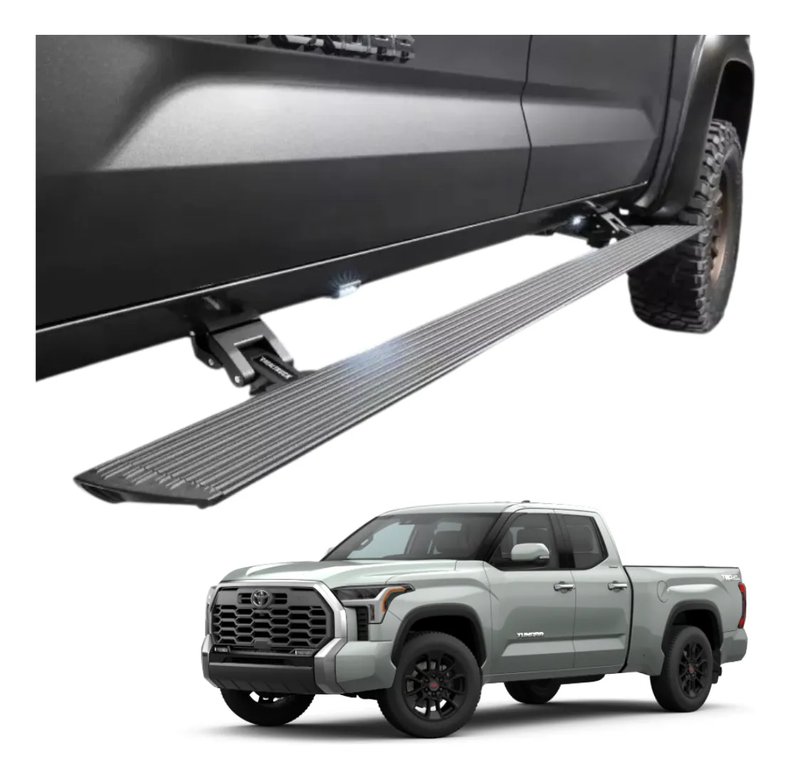 Estribos Electricos Voltstep Pol Toyota Tundra 07-21 Dob Cab - Image 1