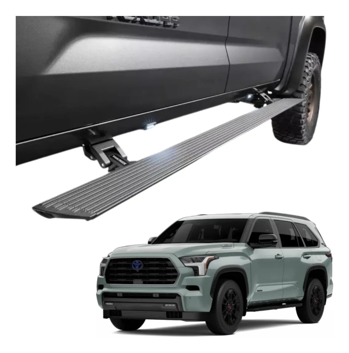 Estribos Electricos Voltstep Ngo Text Toyota Sequoia 22-24 - Image 1