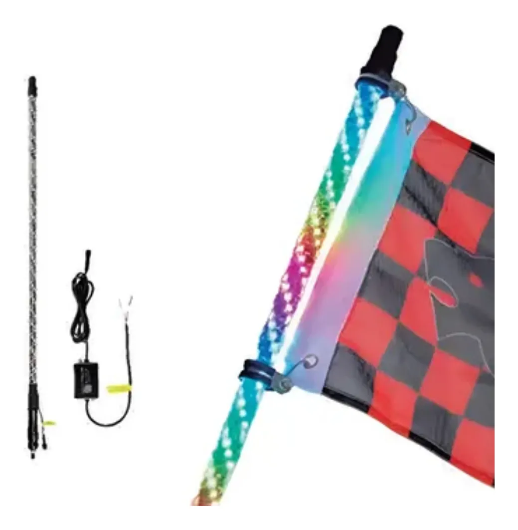 Antena Luz Led P/rzr Rbg C/control 2.5x91.5cm Bluetooth Pz - Image 1