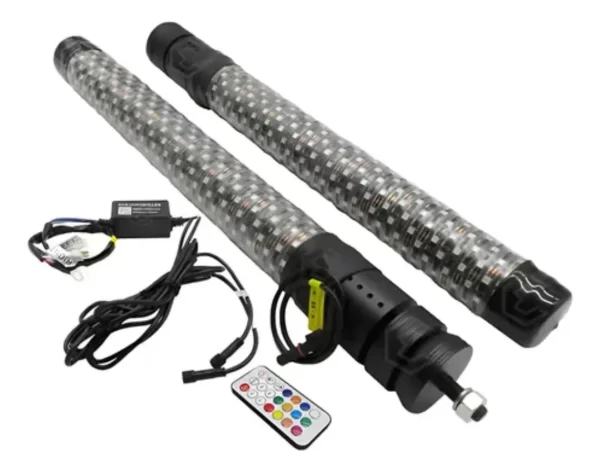 Antena Luz Led Para Rzr C/control 5.5x61 Cm Con Bluetooth