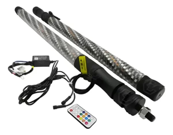 Antena Luz Led Para Rzr C/control 3.5x71 Cm Con Bluetooth