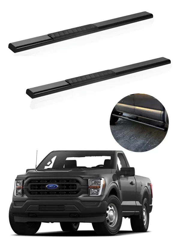 Estribos Serie 100  P/ Ford F150 Cabina Sencilla 2015 - 2024