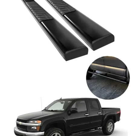 Estribos Serie 100 Negros Para Chevrolet Colorado 2004-2012