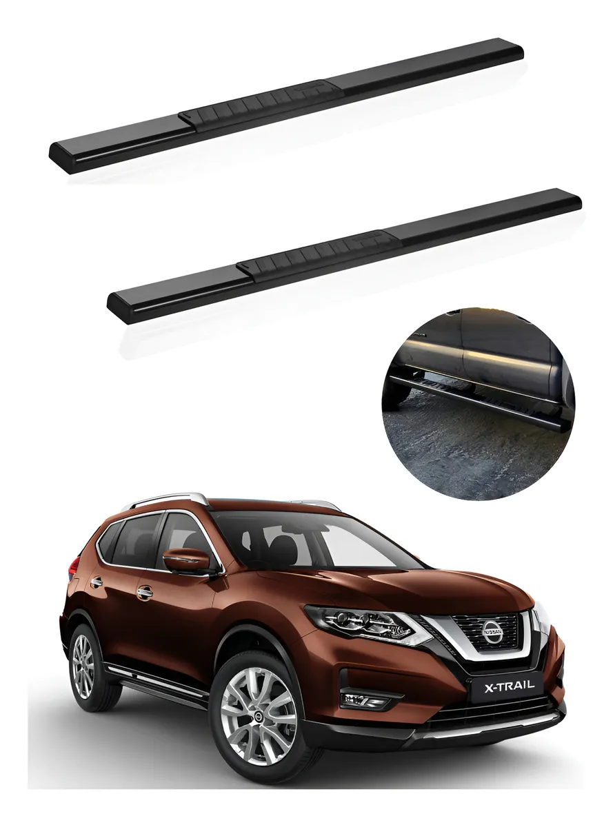 Estribos Serie 100 Negros Para Nissan Xtrail 2015 - 2021 - Image 1