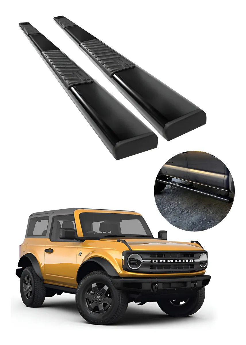 Estribos Serie 100 Negros Para Ford Bronco 2021 - 2023 - Image 1