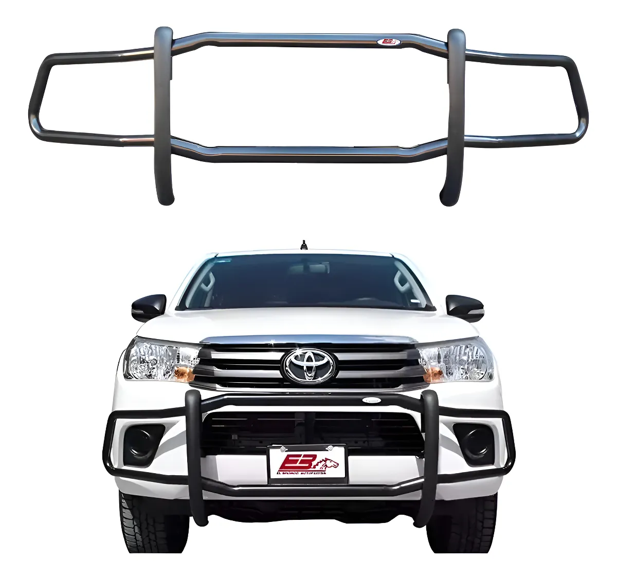 Bumper Bronco Sport Toyota Hilux 2016-2017-2018-2019 Negro - Image 1
