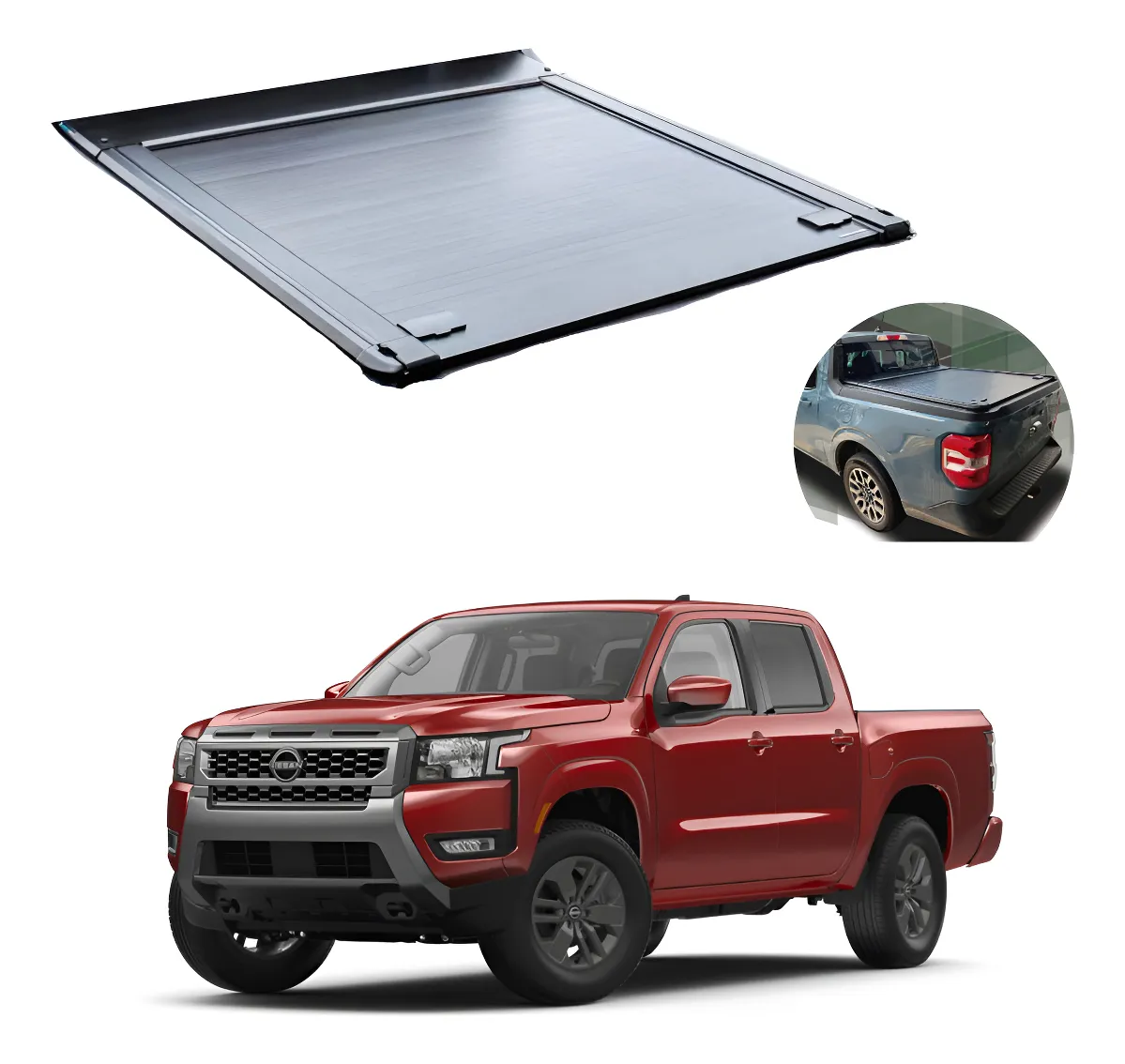 Tapa Cubrebatea Retractil Nissan Np300/frontier V4 2016-2025 - Image 1