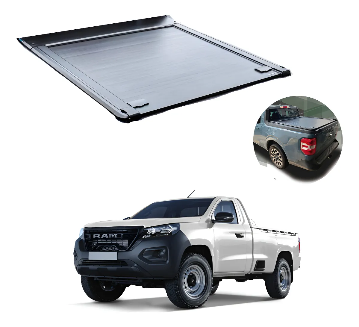 Tapa Cubre Batea Retractil Manual Dodge Ram 1200 2025 - Image 1