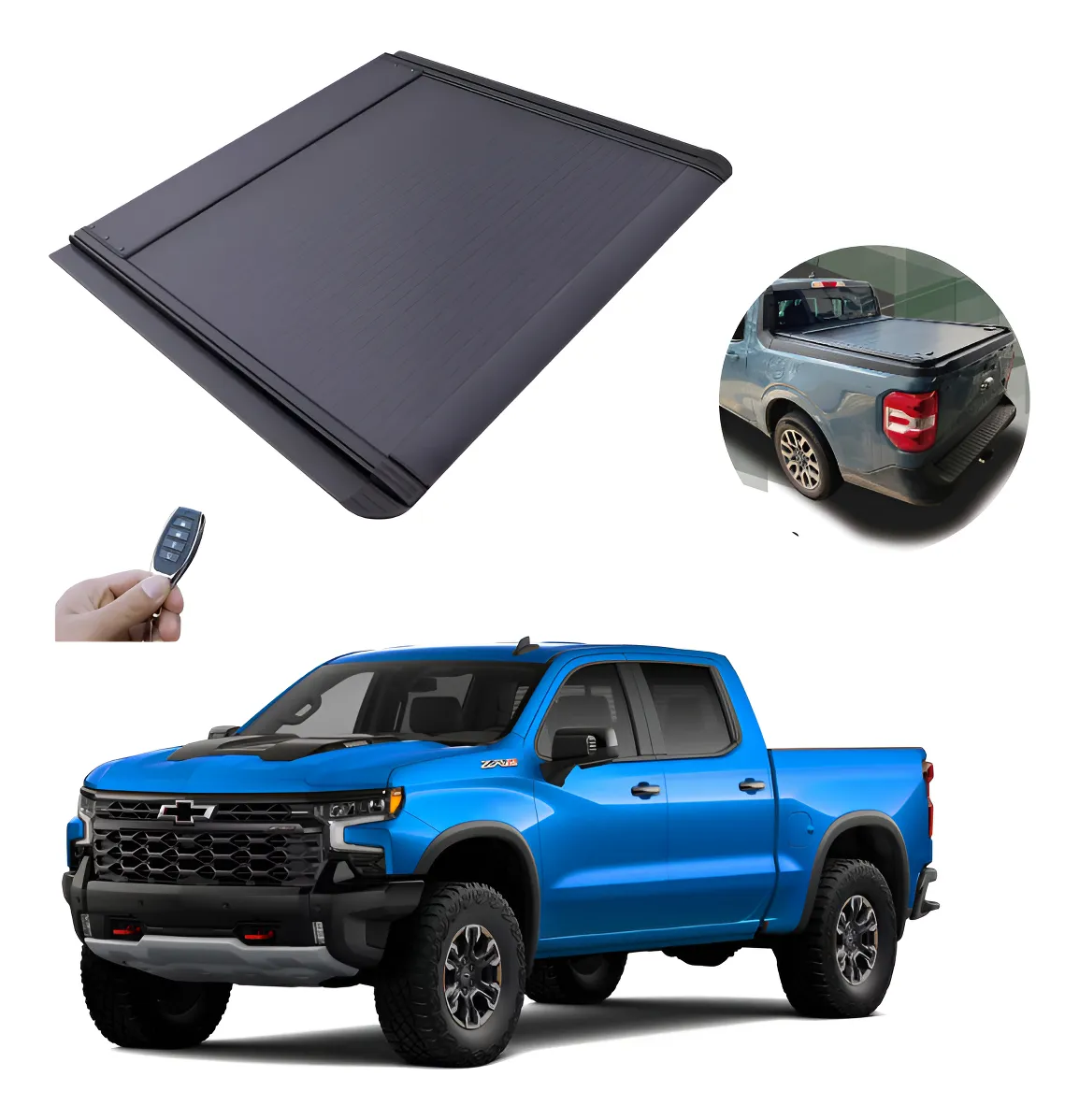Tapa Cubrebatea Electrica Roll Cover Silverado 2016 -2025 - Image 1