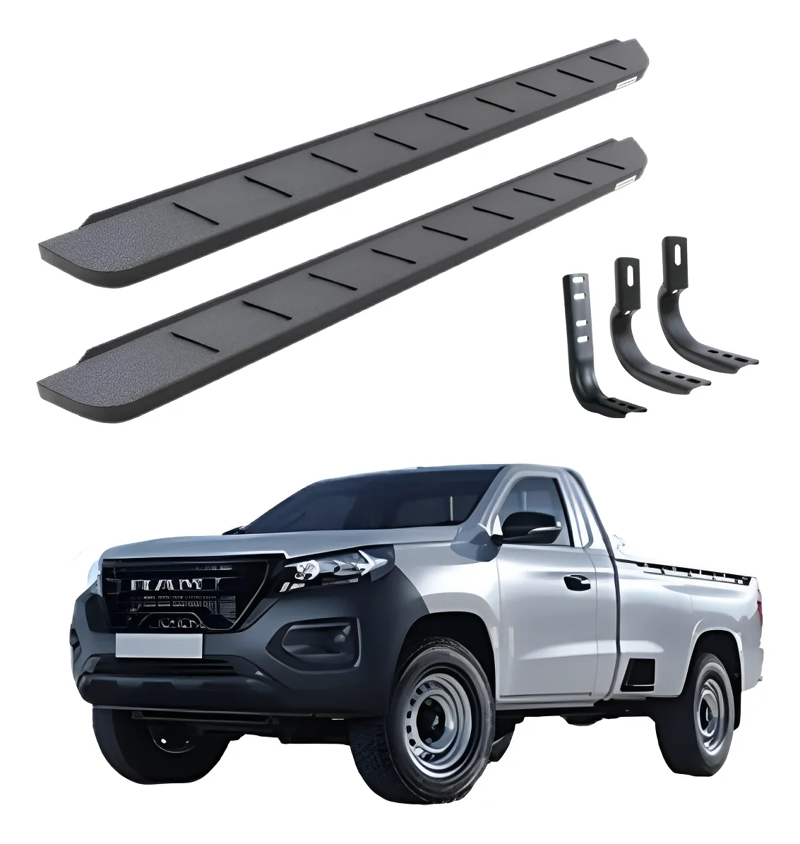 Estribos Rb10 80in Negro Text. Ram 1200 2024 - 2025 - Image 1