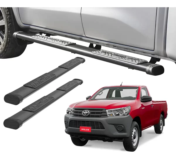 Estribos Bronx Para Toyota Hilux 2016-2024 Cabina Sencilla