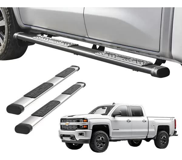 Estribos Bronx Para Chevrolet Silverado 2014-2018 Doble Cab