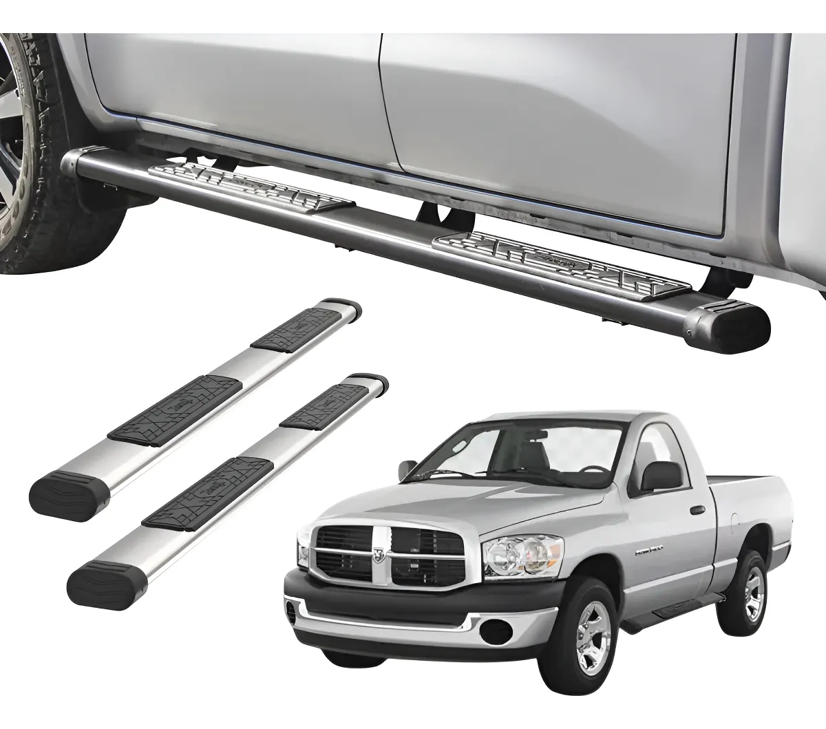 Estribos Bronx Para Dodge Ram 4000 2010-2024 Cabina Sencilla - Image 1