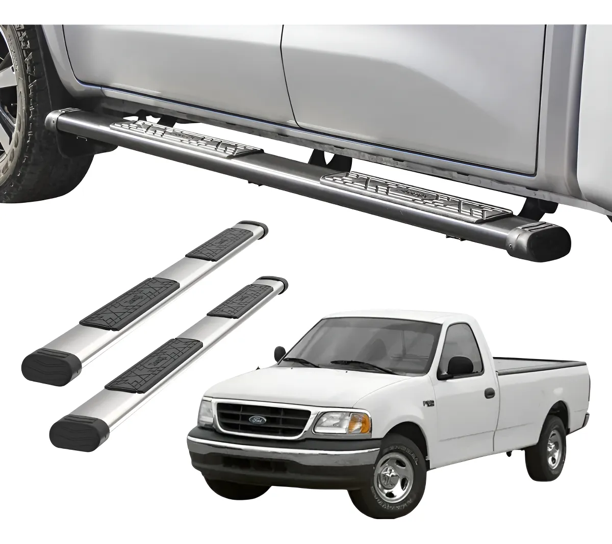 Estribos Bronx Para Ford Lobo 1998-2003 Cabina Sencilla - Image 1