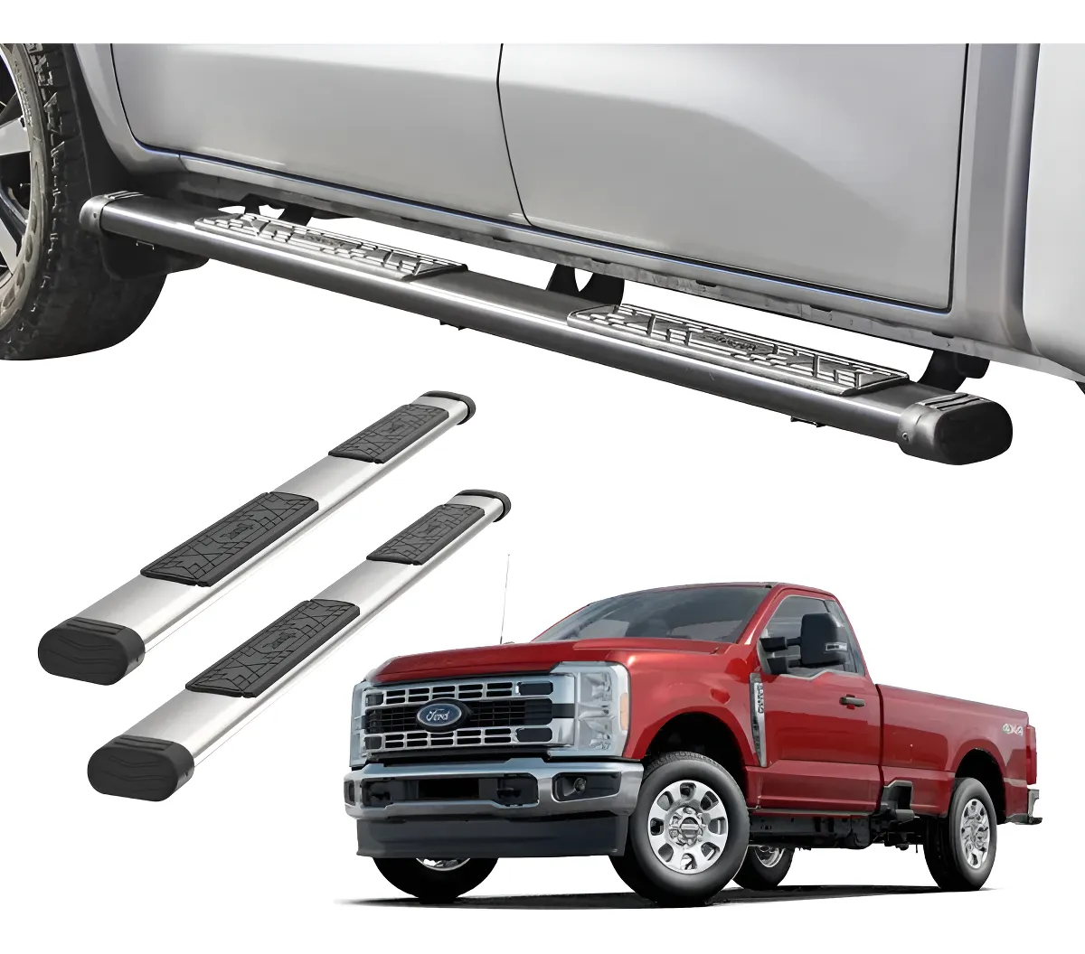 Estribos Bronx Para Ford Super Duty 2025 Cabina Sencilla - Image 1