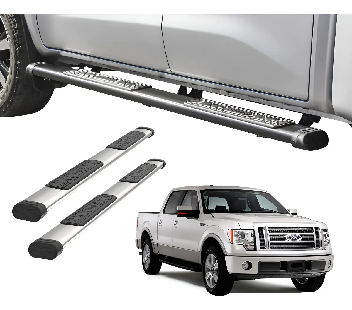 Estribos Bronx Para Ford Lobo 2004-2014 Doble Cabina - Image 1