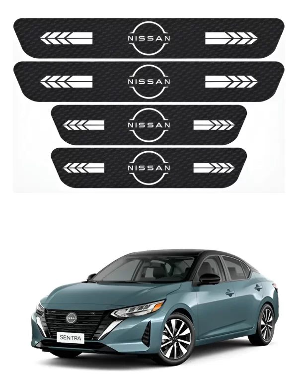 Kit De Estribos Proteccion De Fibra De Carbono Para Nissan