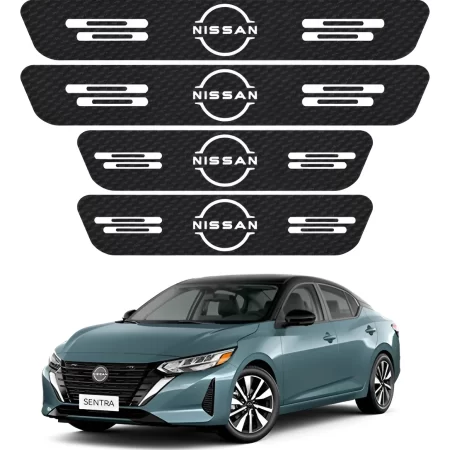 Kit De Estribos Proteccion De Fibra De Carbono Para Nissan