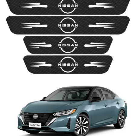 Kit De Estribos Proteccion De Fibra De Carbono Para Nissan