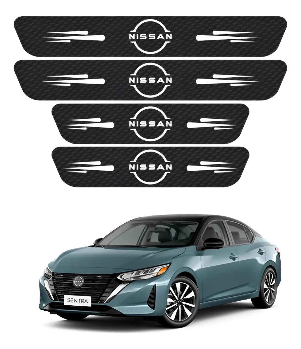 Kit De Estribos Proteccion De Fibra De Carbono Para Nissan - Image 1