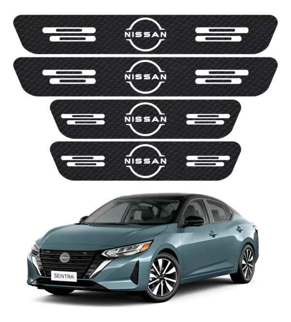 Kit De Estribos Proteccion De Fibra De Carbono Para Nissan