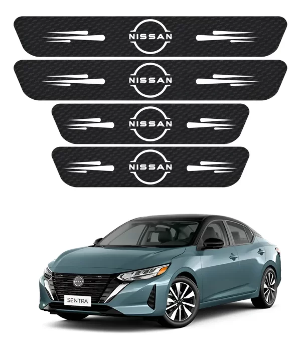 Kit De Estribos Proteccion De Fibra De Carbono Para Nissan