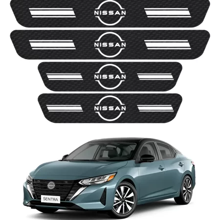 Kit De Estribos Proteccion De Fibra De Carbono Para Nissan
