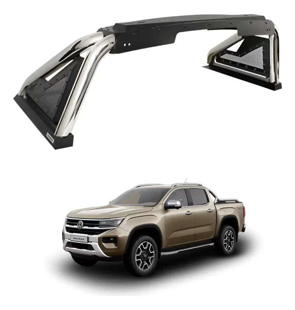 Roll Bar Go Rhino Sport 2.0 Inox. Vw Amarok 2016-2024