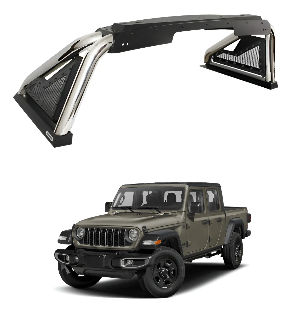 Roll Bar Go Rhino Sport 2.0 Inox. Jeep Gladiator 2020 - 2025 - Image 1