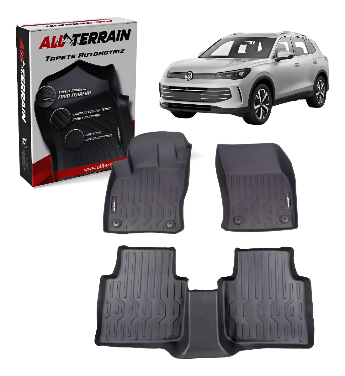 Juego De Tapetes All Terrain Para Vw Tiguan 2017 Al 2024 - Image 1