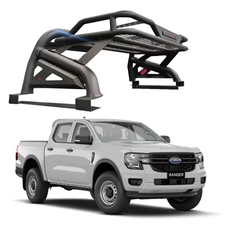 Roll Bar Con Canastilla Y Luz Stop Ranger 2012 2023