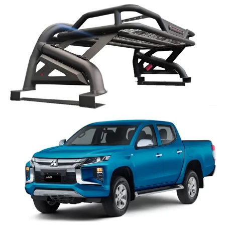 Roll Bar Con Canastilla Y Luz Mitsu L200 2015 - 2024