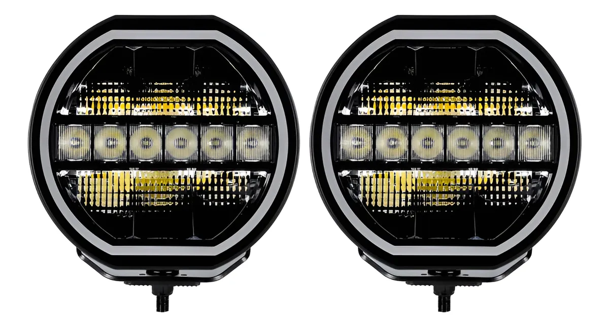 Faro De Luz Led Maxline 9  Gr Blackout Series 1 Par Driving - Image 1