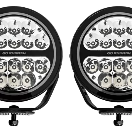 Faros De Luz Led Maxround 7  Gr Blackout Series Par Driving